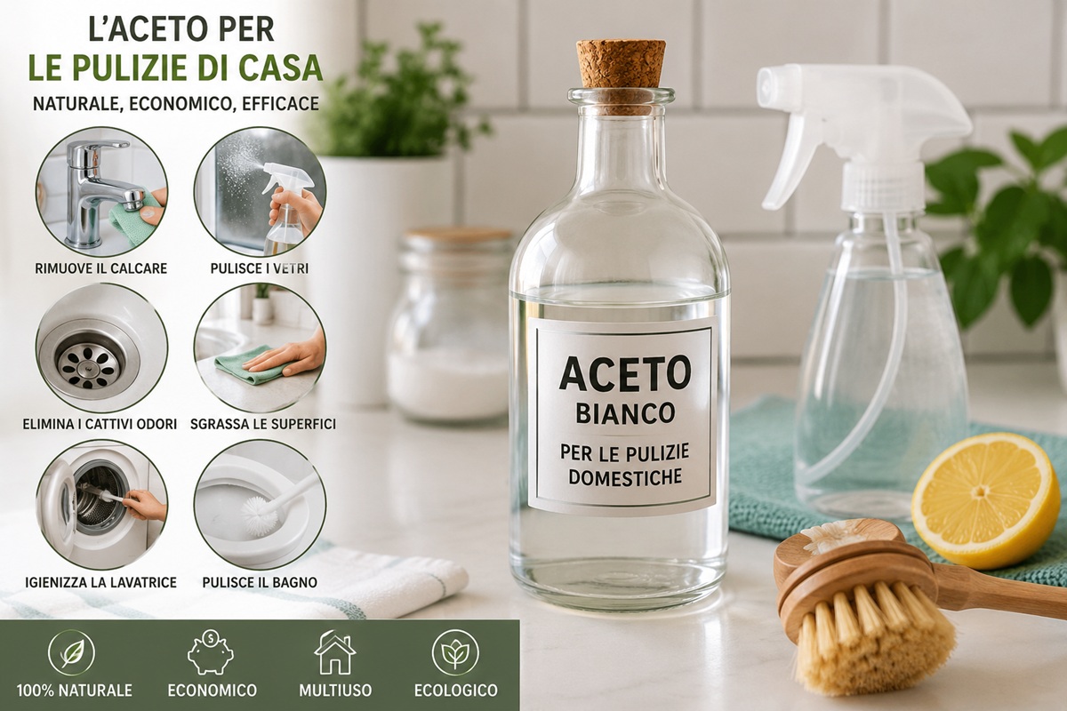 aceto per pulizie domestiche