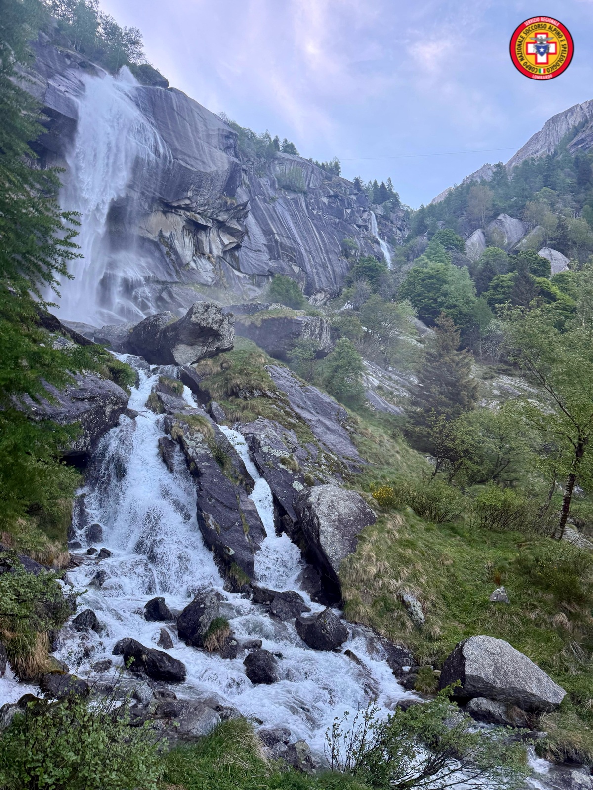 ingrossamento di un torrente