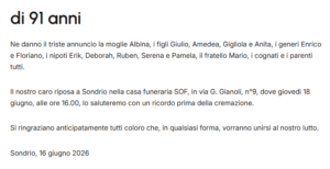 necrologi 8 luglio