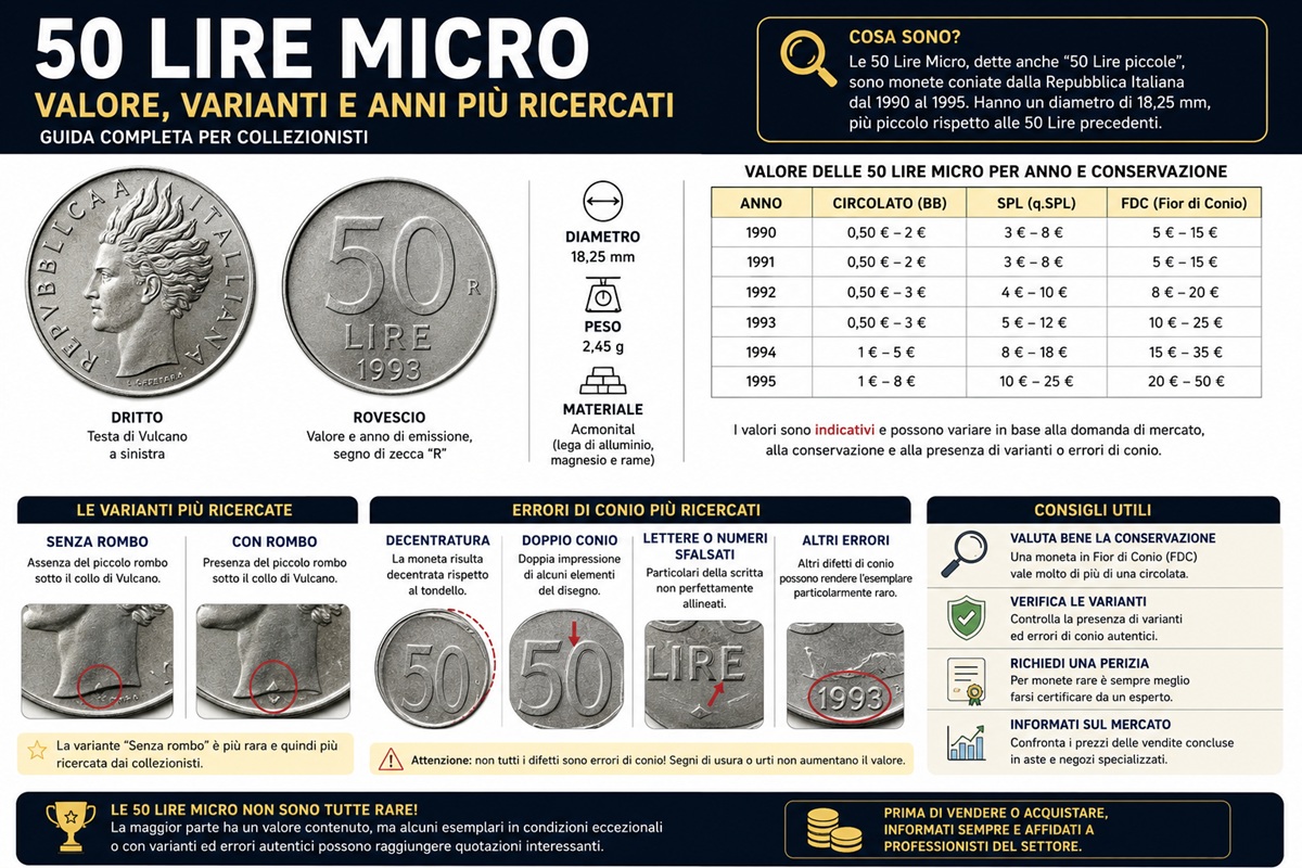 50 lire micro valore