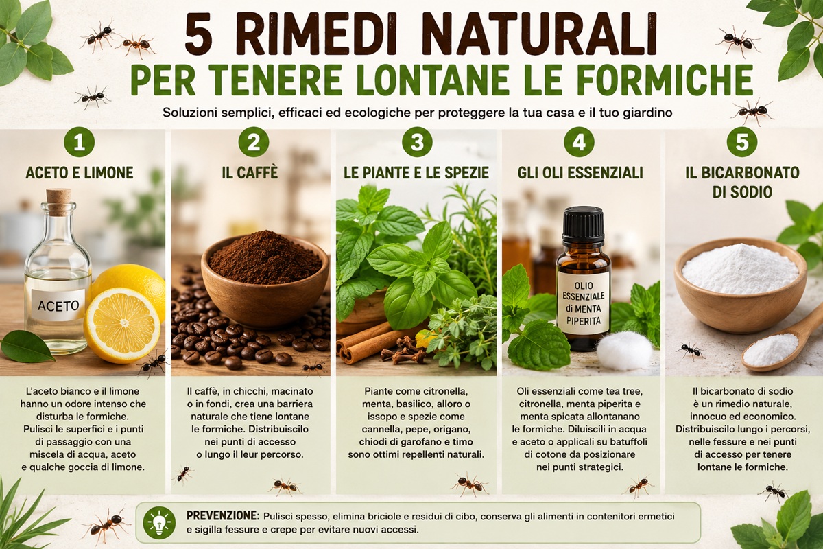 Rimedi naturali contro le formiche