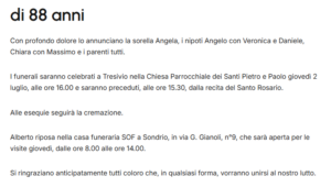 necrologi 8 luglio