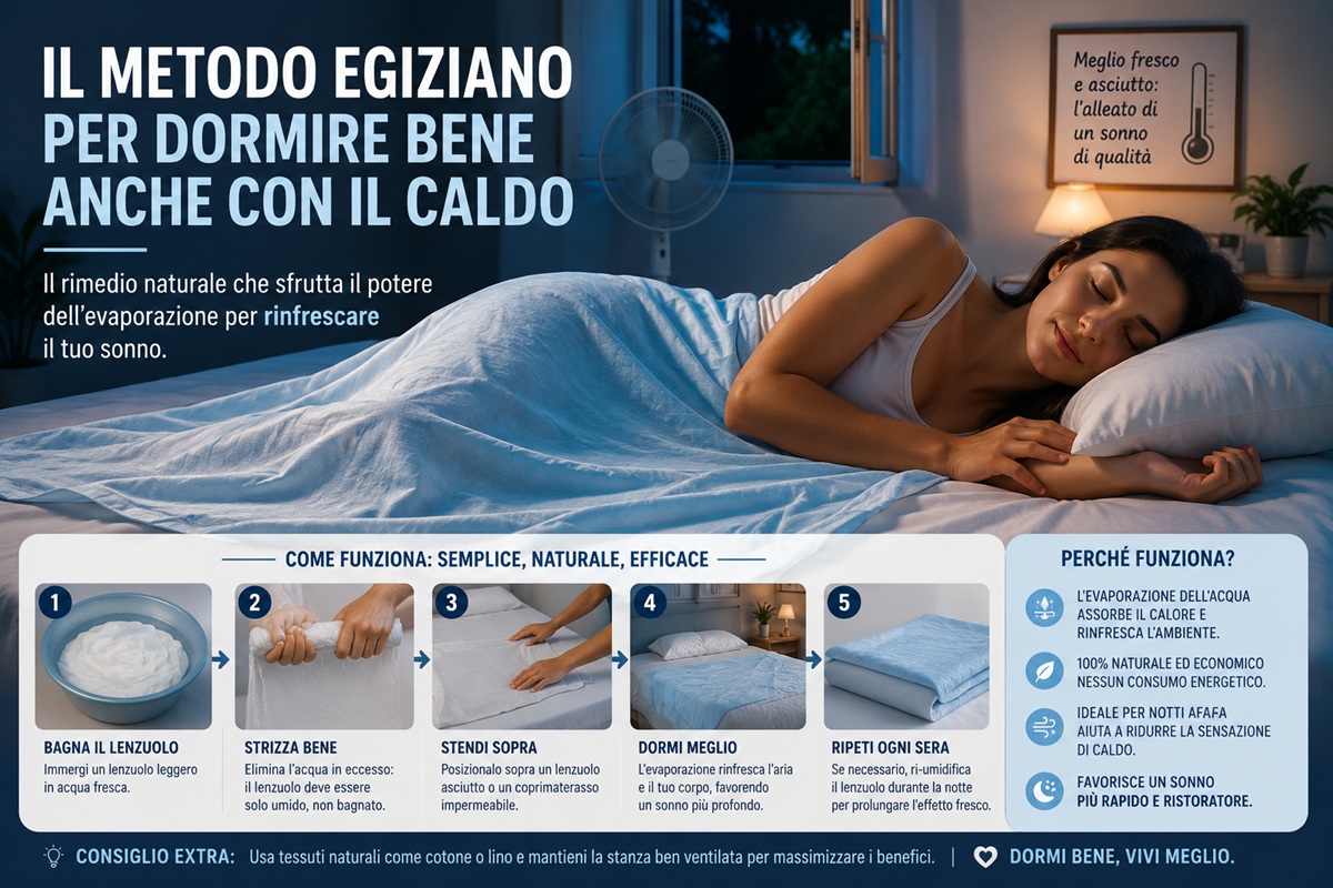 metodo egiziano per dormire