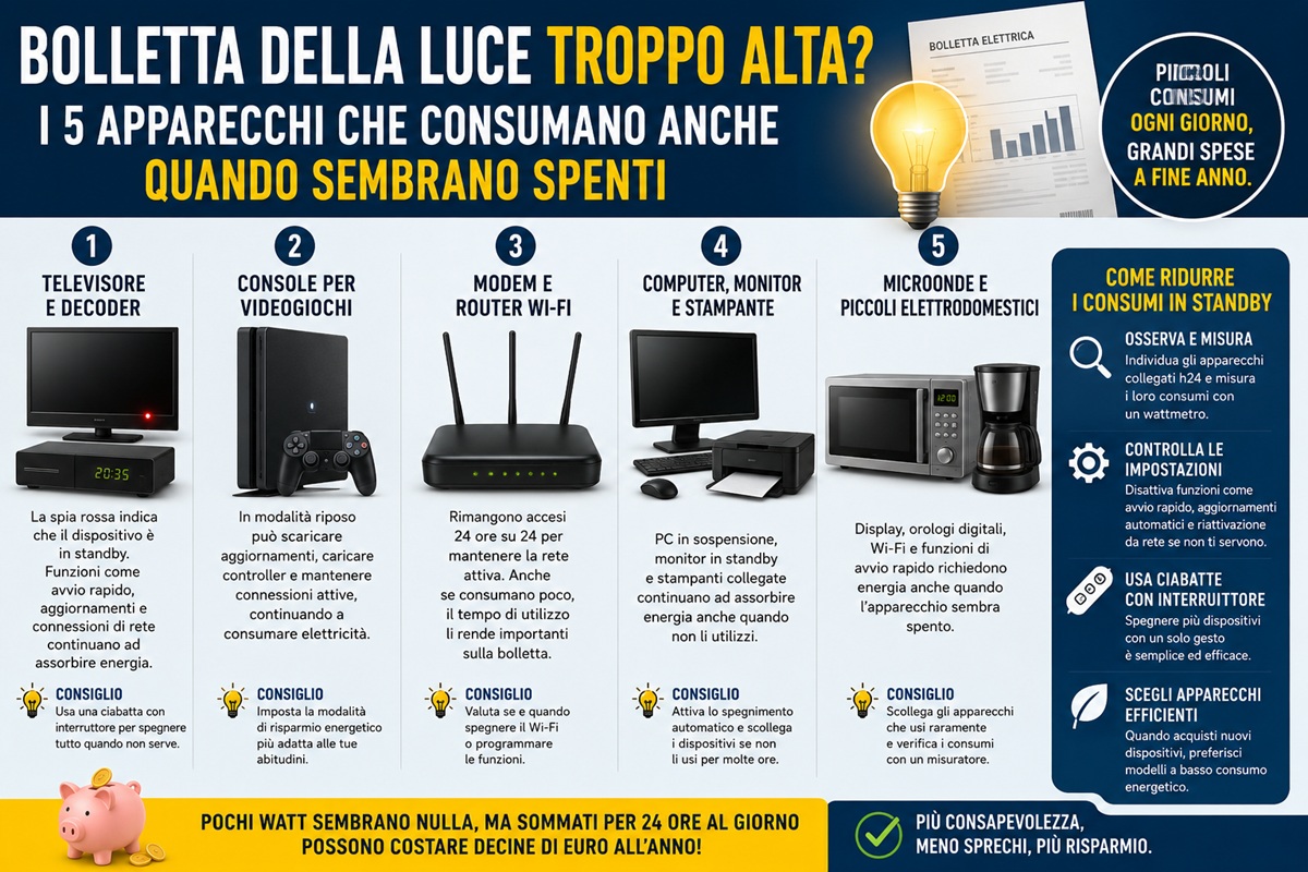 Bolletta della luce troppo alta