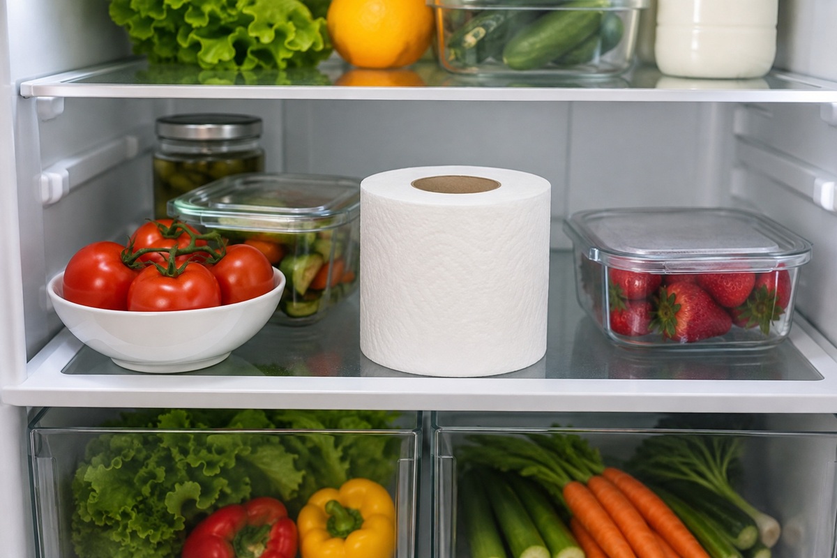 Carta igienica nel frigo