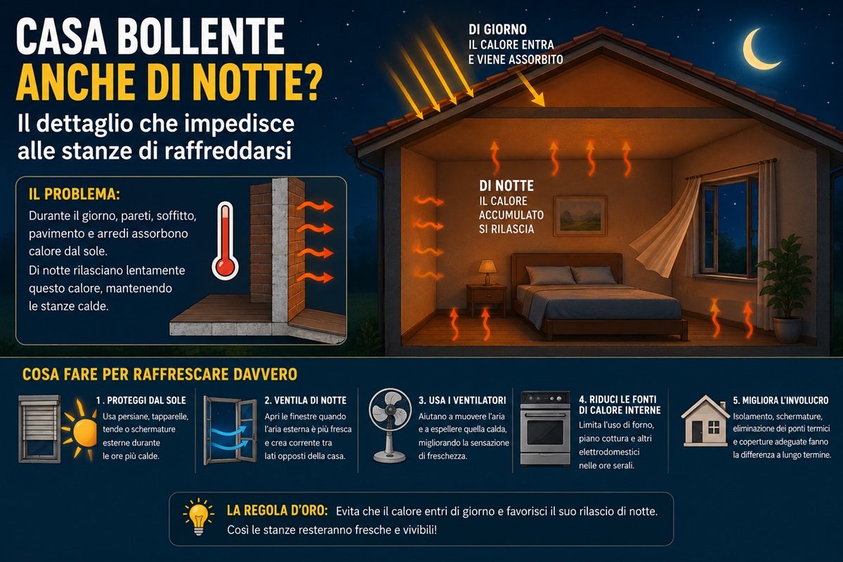 Casa calda di notte