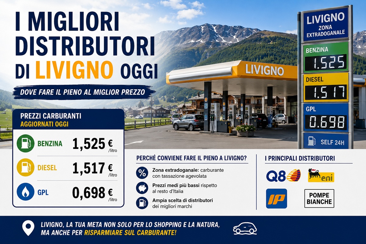 Prezzo Diesel Livigno oggi