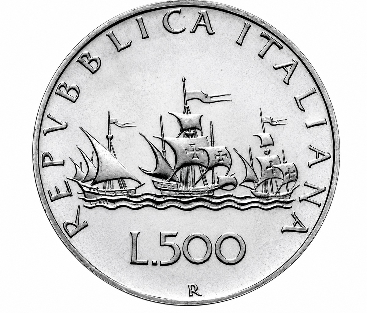 Valore 500 lire Caravelle