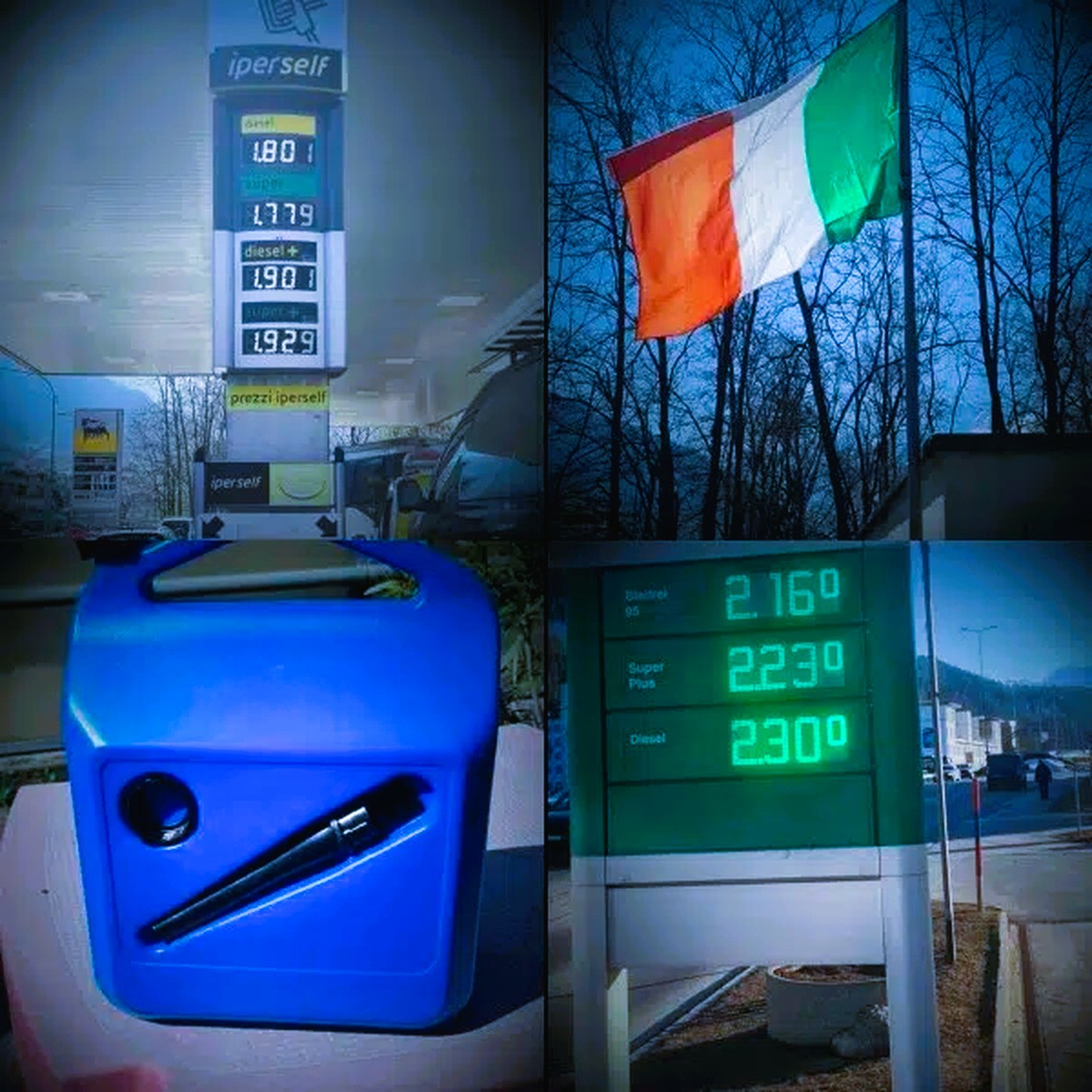 prezzi di benzina e diesel