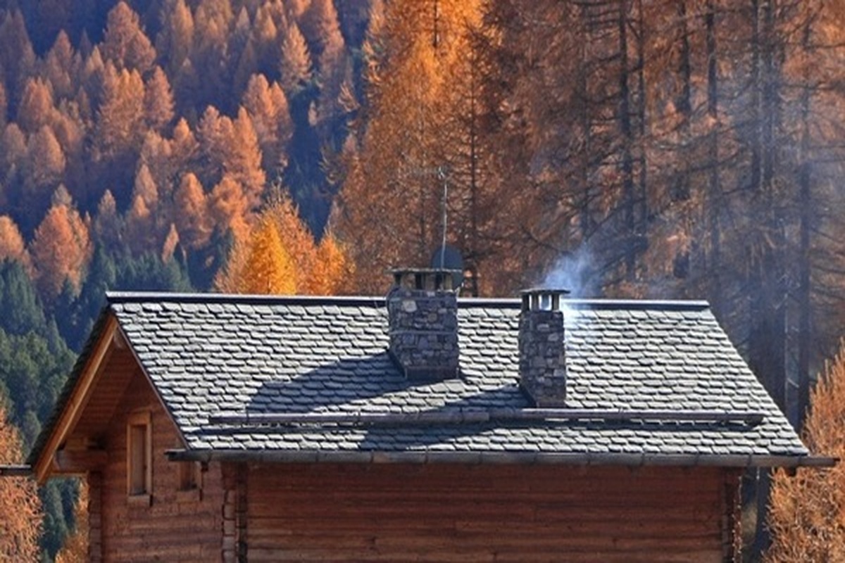 Il camino in montagna