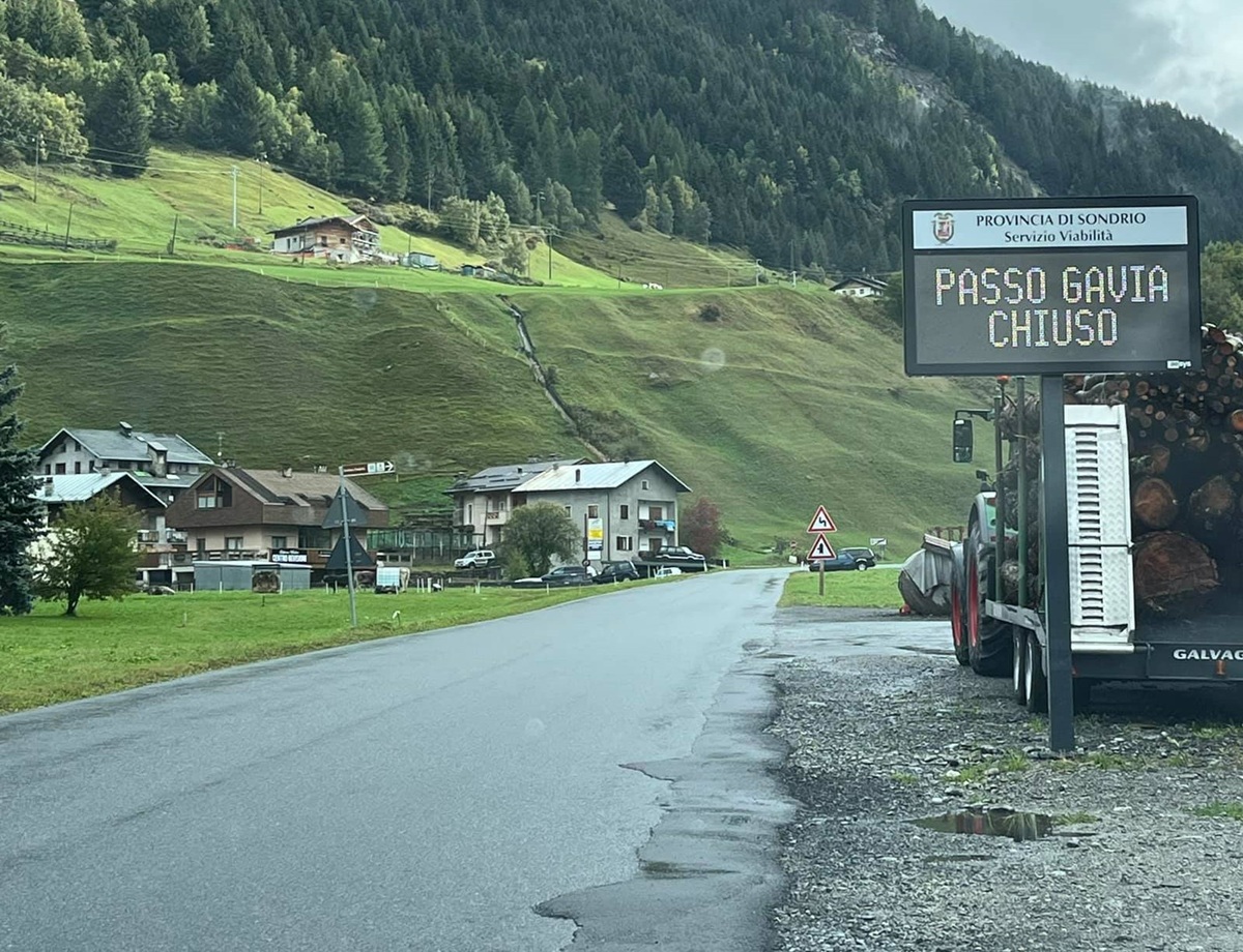 Passo Gavia chiuso per maltempo
